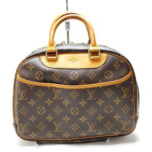 Authentic Louis Vuitton Trouville Brown Monogram Hand Bag mn585-111925
